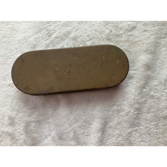Vintage Willson Goggles Metal Eyewear Case Olive Green 5.5" Long*Read(Just Case) - Picture 3 of 8